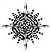 Coloring page Snowflake