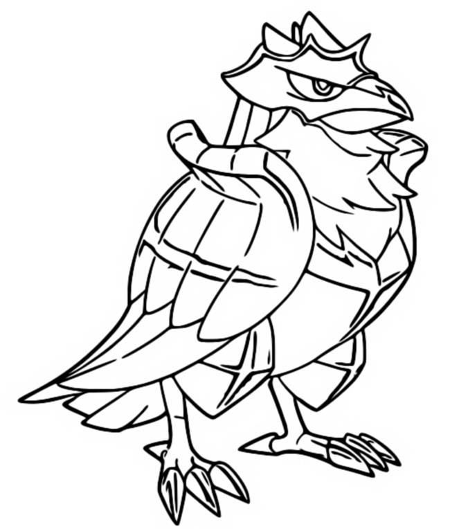 Desenho para colorir Corviknight