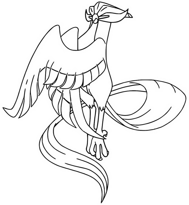 Galarian Zapdos coloring page 