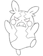 Desenho para colorir Morpeko hangry mode