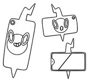 Desenho para colorir Rotom Phone