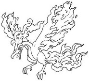 Coloring page Galarian Moltres