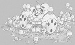 Coloriage - Diddl et les poussins de Pâques - Diddl