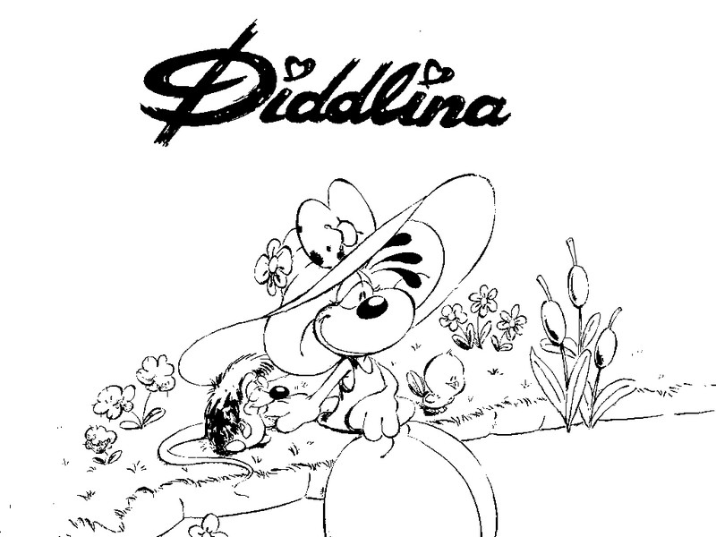 Desenho para colorir Diddlina