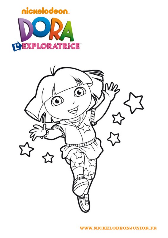 Desenho para colorir Dora a aventureira