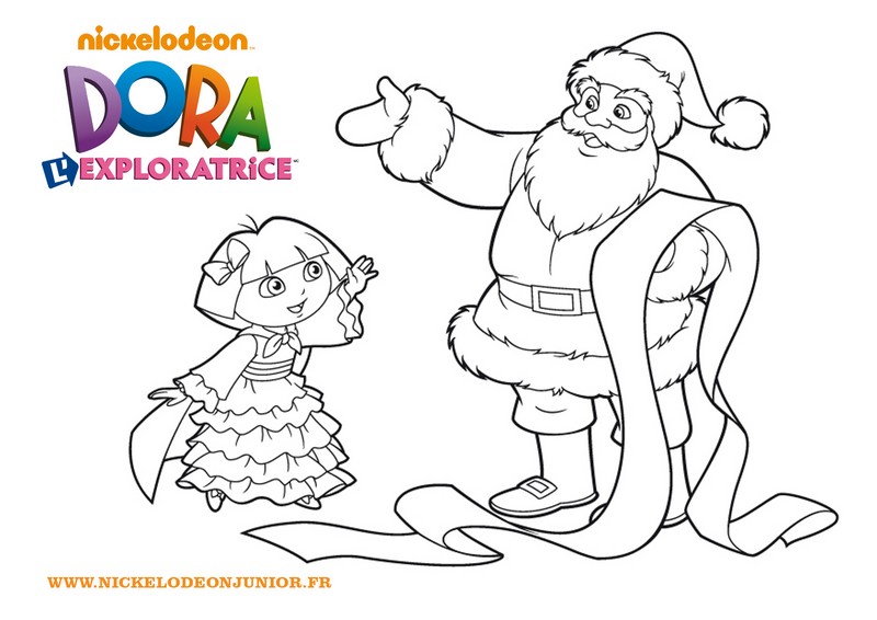 Coloring page Dora the explorer