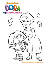 Disegno da colorare Dora l'esploratrice