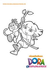 Disegno da colorare Dora l'esploratrice
