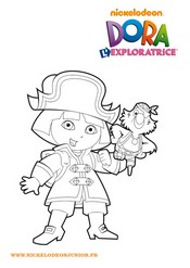 Dibujo para colorear Dora la exploradora