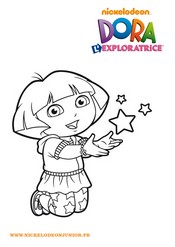 Desenho para colorir Dora a aventureira