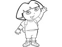 Coloring page Dora the explorer