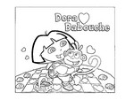 Coloring page Dora the explorer