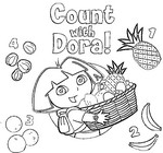 Coloring page Dora the explorer