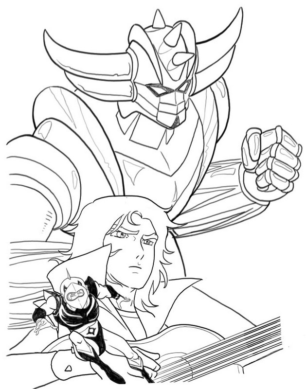 Coloring page Grendizer