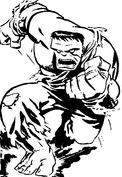 Dibujo para colorear Hulk