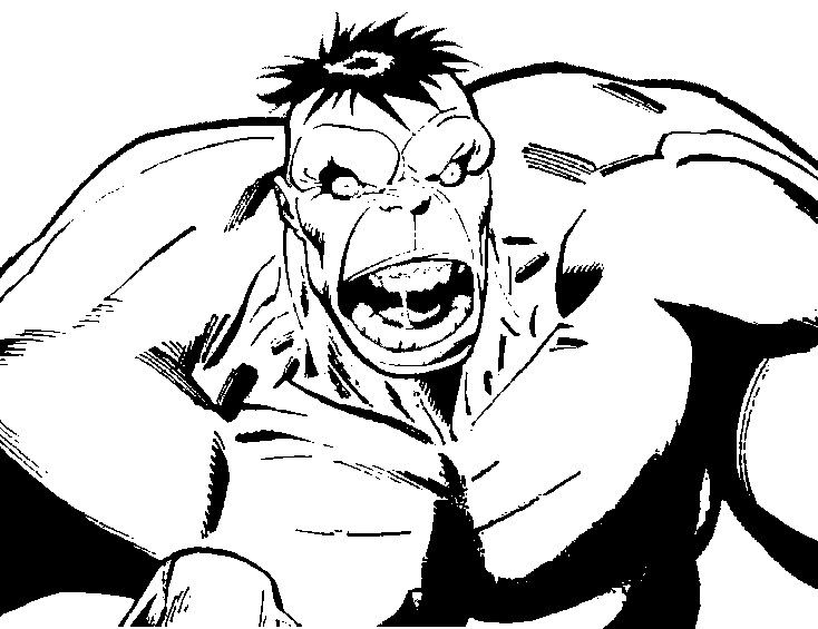 Dibujo para colorear Hulk