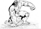 Dibujo para colorear Hulk