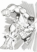 Dibujo para colorear Hulk