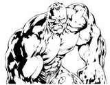 Desenho para colorir Hulk