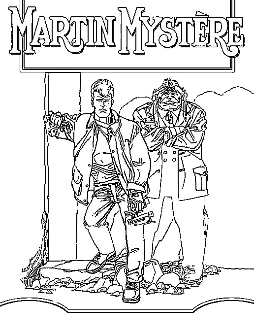 Coloring page Martin Mystere