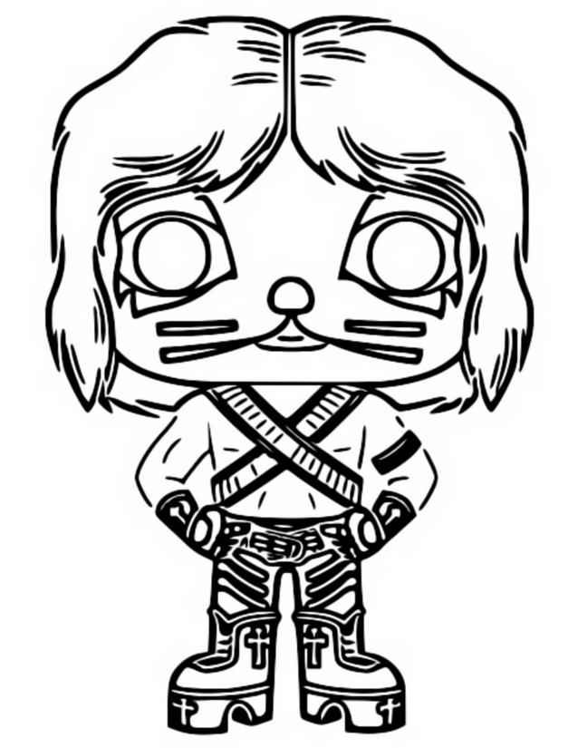 Desenho para colorir Kiss - Catman