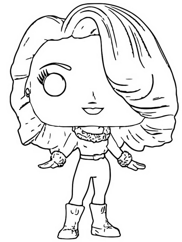 Coloring page Maria Carey Christmas