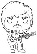 Coloriage - Prince - Purple Rain - Funko Pop Rocks