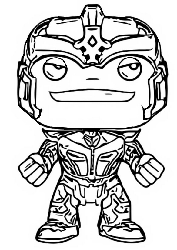 Coloring page Guardian of the Galaxy - Thanos