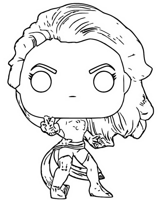 Coloring page Dark Phoenix