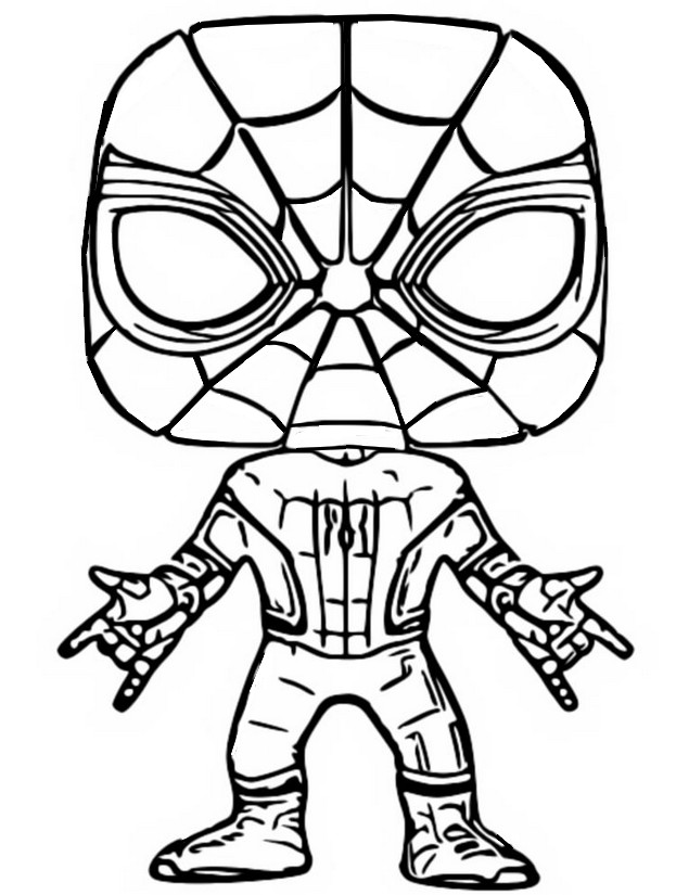 Dibujo para colorear Funko Pop Marvel : Spider-Man 5