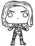 Coloriage Captain Marvel