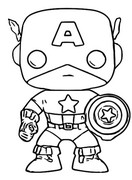 Dibujo para colorear Captain America