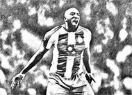 Coloring page Moussa Marega 2019