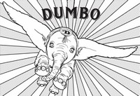 Desenho para colorir - Dumbo 2019 - Dumbo