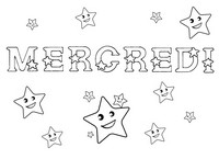 Coloriage Mercredi