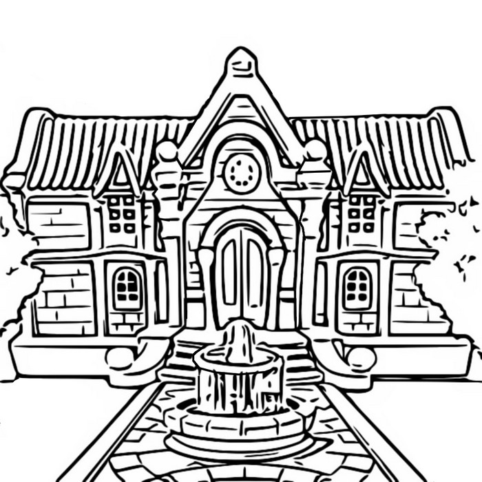 Coloring page Matchington Mansion