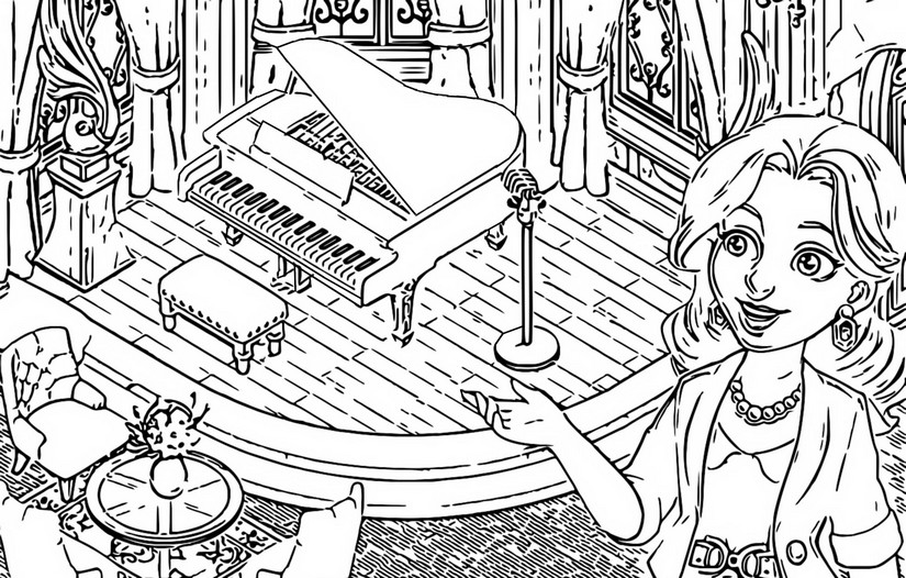 Coloring page Matchington Mansion