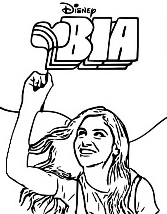 Dibujo para colorear Bia Isabela Souza