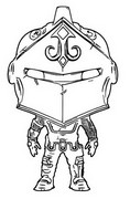 Dibujo para colorear Black Knight