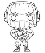 Kolorowanka Funko Pop Fortnite