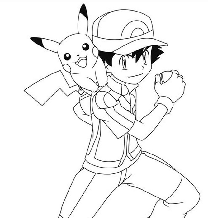 Desenhos de Pikachu Misty para colorir Livro para colorir Pokemon