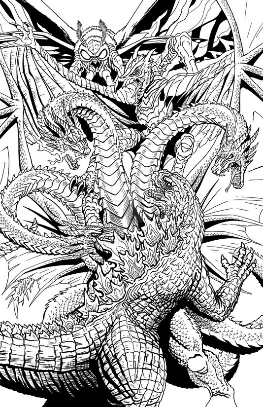 Dibujo para colorear Godzilla