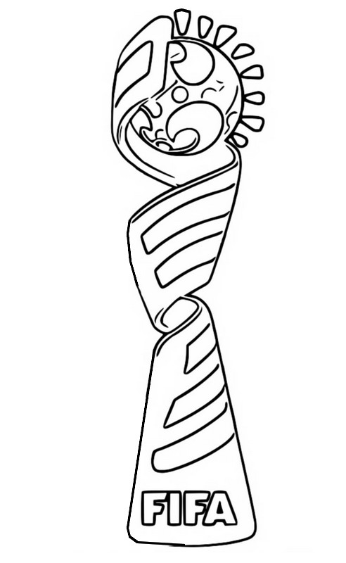 Coloring page Logo - Women's Soccer World Cup 2019
