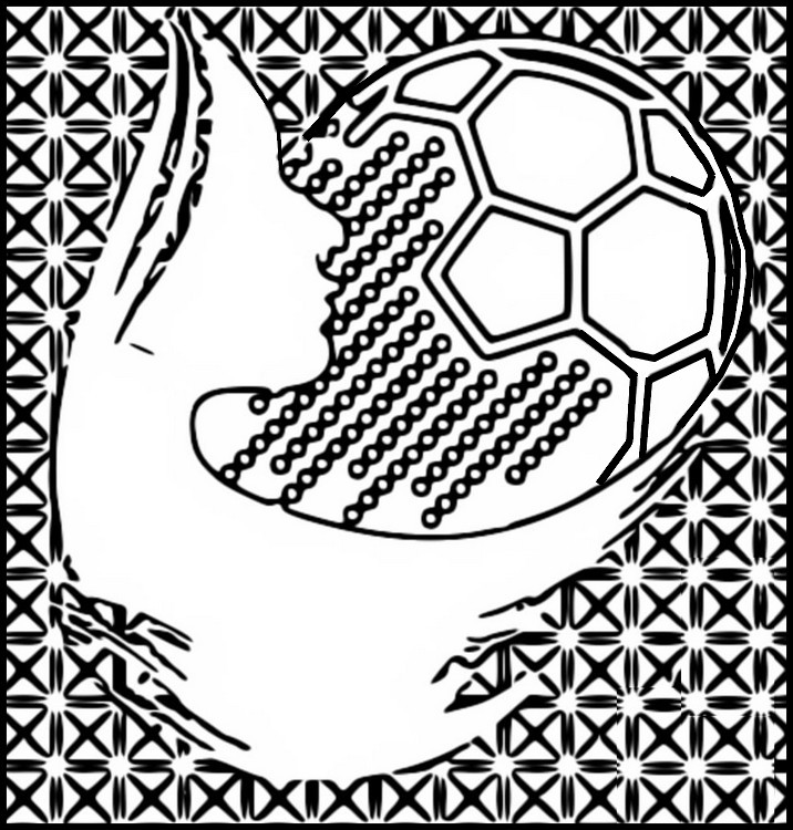 Desenho para colorir Futebol feminino