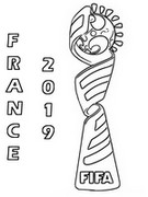 Målarbok Logo Frankrike 2019