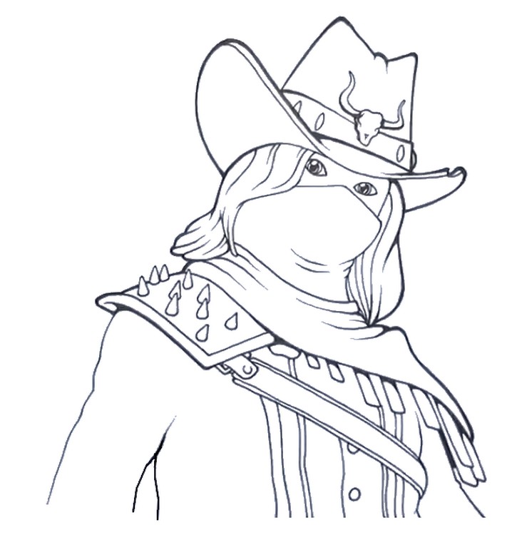 Desenho para colorir Calamity