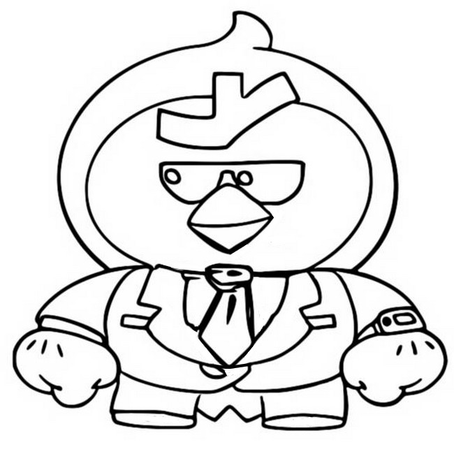 Disegno da colorare Agent P Mr. P