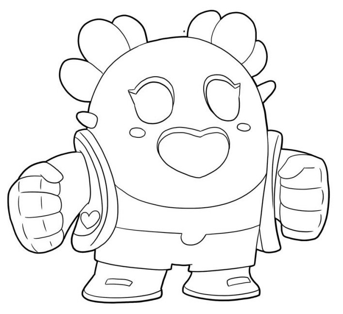 Coloring Page Brawl Stars Skins Sapura Spike 6 - foto da spike brawl stars