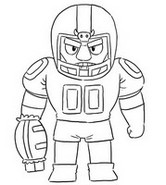 Coloring page Touchdown Bull