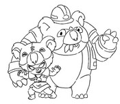 Desenho para colorir Koala Nita